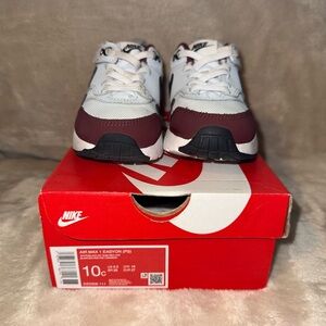 Nike Kids Sneakers - White and Burgundy